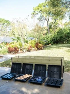 Self-Watering Eco-Stained Elevated Planter Box, 2' X 8' 23 Self-Watering Eco-Stained Elevated Planter Box, 2' X 8' -Deals Garden Decor Store 8608968 8937 tif