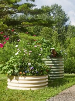 Birdies™ Round Metal Raised Bed, Tall -Deals Garden Decor Store 8609150 6524 tif 1