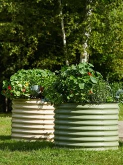 Birdies™ Round Metal Raised Bed, Tall -Deals Garden Decor Store 8609152 6530 tif