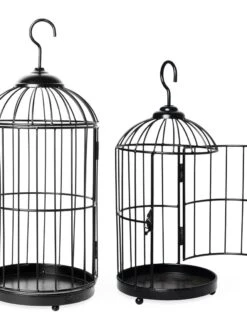 Hanging Birdcage Planter Set -Deals Garden Decor Store 8609181 02V tif