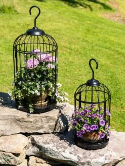 Hanging Birdcage Planter Set -Deals Garden Decor Store 8609181 0374 tif