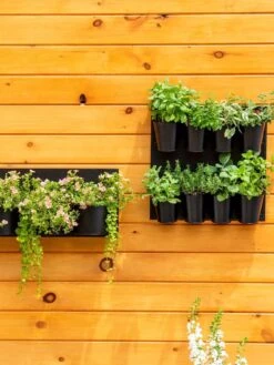 8 Pot Metal Wall Planter -Deals Garden Decor Store 8609195 6250 tif