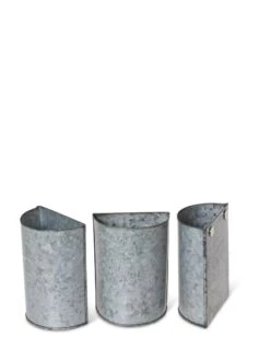 Mini Magnetic Galvanized Planter Pockets, Set Of 3 5 Mini Magnetic Galvanized Planter Pockets, Set Of 3 -Deals Garden Decor Store 8609216 8714 tif