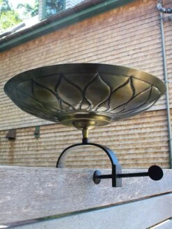 Achla Designs African Daisy Birdbath With Over-the-Rail Bracket -Deals Garden Decor Store 8609295 02v