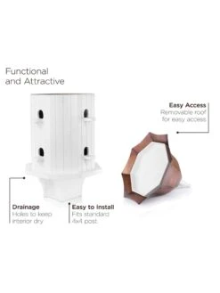 Dovecote Manor Bird House 7 Dovecote Manor Bird House -Deals Garden Decor Store 8609894 04v