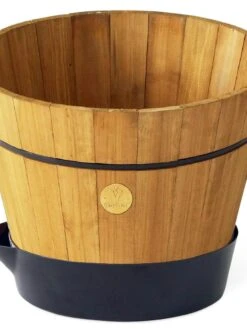 VegTrug® Build-a-Barrel Wooden Planter With Self-Watering Reservoir Tray, 18" 11 VegTrug® Build-a-Barrel Wooden Planter With Self-Watering Reservoir Tray, 18" -Deals Garden Decor Store 8610253 01V tif