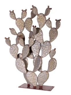 Desert Steel Prickly Pear Cactus Sculpture, Grande 5 Desert Steel Prickly Pear Cactus Sculpture, Grande -Deals Garden Decor Store 8610769 03v