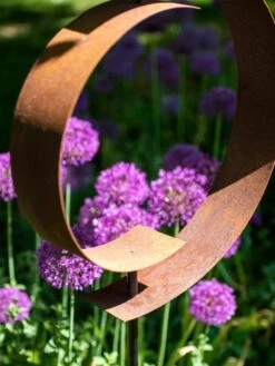 Corten Circle Garden Sculpture -Deals Garden Decor Store 8611061 157 tif