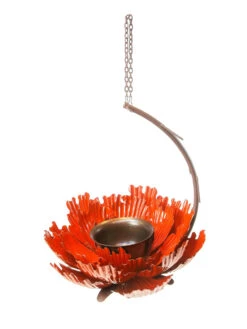 Desert Steel Sunset Peony Bird Feeder -Deals Garden Decor Store 8611637 02v