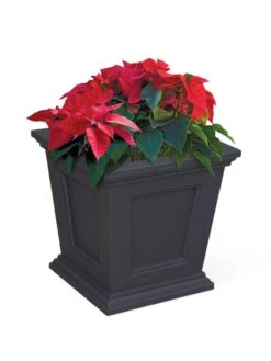 Fairfield Self-Watering Square Planter, 16” X 16” -Deals Garden Decor Store 8611695 13V tif