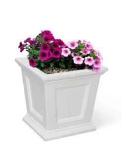 Fairfield Self-Watering Square Planter, 16” X 16” -Deals Garden Decor Store 8611695 16V tif