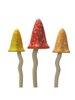 Potting Shed Tinkling Toadstool Sculptures, Set Of 3 -Deals Garden Decor Store 8611730 sum 04v potting shed tinkling toadstool sculptures set of 3 summer