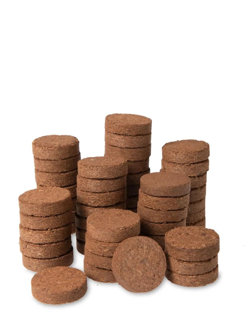 Coco Coir Seed Starting Discs, 50 1 Coco Coir Seed Starting Discs, 50