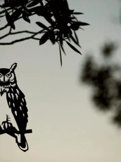 Metalbird Great Horned Owl -Deals Garden Decor Store 8612018 02V tif