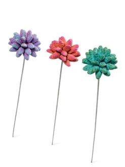 Dahlia Flower Garden Stakes Set 6 Dahlia Flower Garden Stakes Set -Deals Garden Decor Store 8612055 5954 tif
