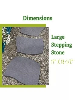 Recycled Rubber Flagstone Stepping Stone -Deals Garden Decor Store 8612235 1