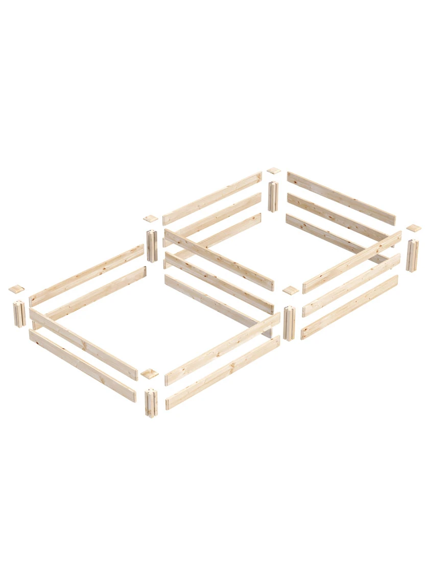 2-Tier Pine Raised Garden Bed, 4'x8' 3 2-Tier Pine Raised Garden Bed, 4'x8' - Image 3