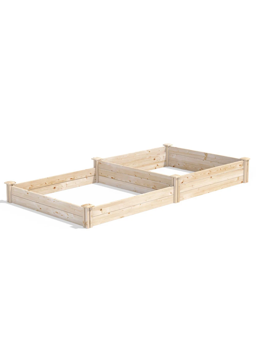2-Tier Pine Raised Garden Bed, 4'x8' 2 2-Tier Pine Raised Garden Bed, 4'x8' - Image 2