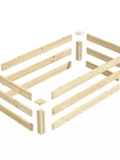 Pine Raised Garden Bed, 2'x4'x10.5" High -Deals Garden Decor Store 8612256 01V jpg