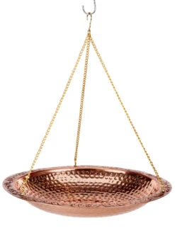Copper Hanging Birdbath, 18" -Deals Garden Decor Store 8612268 03v