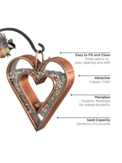 Heart Fly-Thru™ Bird Feeder 15 Heart Fly-Thru™ Bird Feeder -Deals Garden Decor Store 8612272 03v