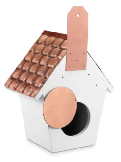 Classic Cottage Bird House With Copper Roof 6 Classic Cottage Bird House With Copper Roof -Deals Garden Decor Store 8612273 02v