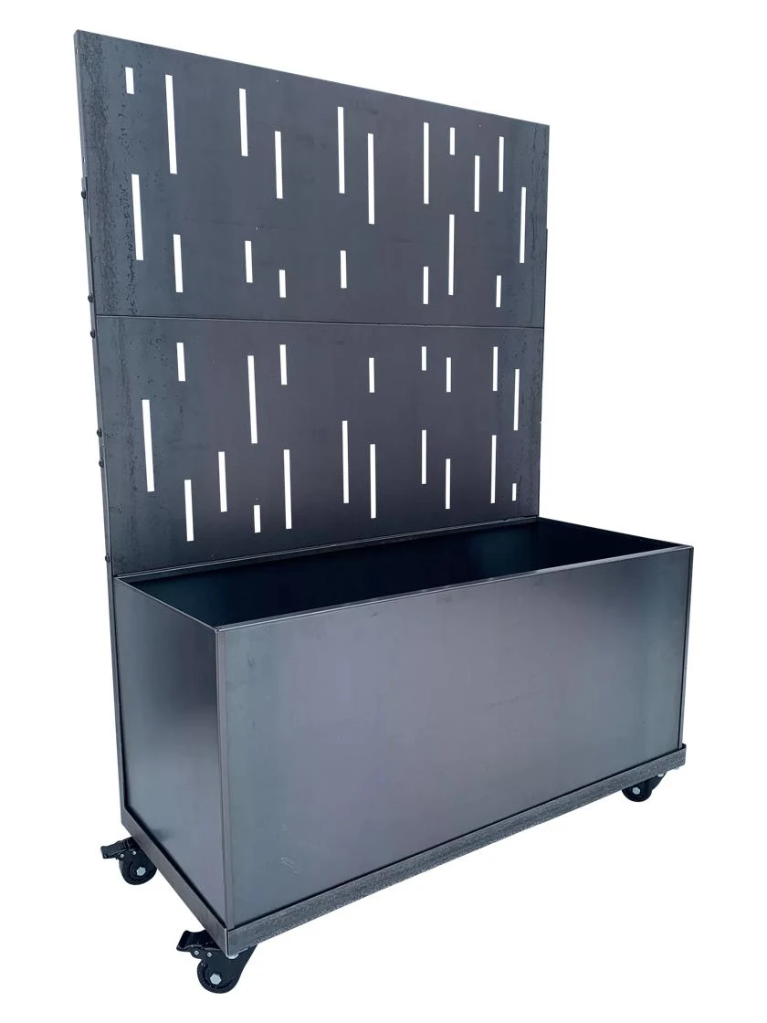 Nice Corten Trough Planters With Privacy Screen 3 Nice Corten Trough Planters With Privacy Screen - Image 3