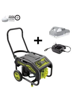 Sun Joe® 4,100/3,300-Running Watt Propane Powered Portable Generator W/24VBattery Starter -Deals Garden Decor Store 8612525 01v