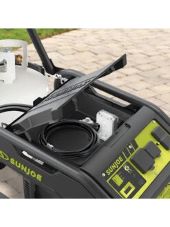 Sun Joe® 4,100/3,300-Running Watt Propane Powered Portable Generator W/24VBattery Starter -Deals Garden Decor Store 8612525 05v