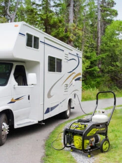 Sun Joe® 4,100/3,300-Running Watt Propane Powered Portable Generator W/24VBattery Starter -Deals Garden Decor Store 8612525 07v