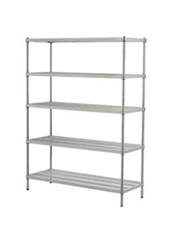 MeshWorks © 5 Tier Plant Shelving -Deals Garden Decor Store 8613014 10v meshworks 5 tier plant shelf silver