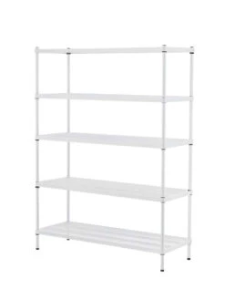 MeshWorks © 5 Tier Plant Shelving -Deals Garden Decor Store 8613014 11v meshworks 5 tier plant shelf white