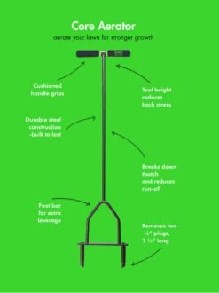 Yard Butler® Lawn Coring Aerator -Deals Garden Decor Store 8613158 02v