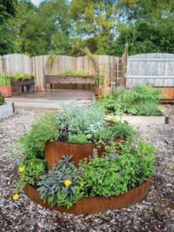 Birdies™ Corten Steel Round Raised Bed, Large, Low 8 Birdies™ Corten Steel Round Raised Bed, Large, Low -Deals Garden Decor Store 8613287 0013 birdies corten steel tiered round raised bed kit tall 1