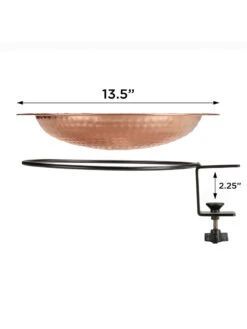 Pure Copper Bird Bath Deck Mount 12 Pure Copper Bird Bath Deck Mount -Deals Garden Decor Store 8613381 04v
