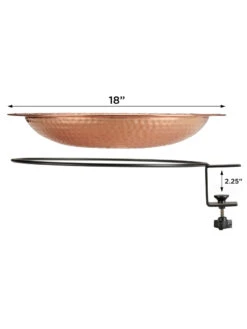 Pure Copper Bird Bath Deck Mount 13 Pure Copper Bird Bath Deck Mount -Deals Garden Decor Store 8613382 05v