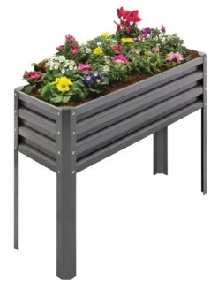 Metal Double Height Raised Garden Bed -Deals Garden Decor Store 8613688 01V 3 4