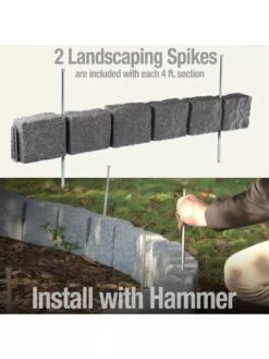 Beuta™ 6-Block Edging Section, 4 Pack -Deals Garden Decor Store 8614155 03V 3 4