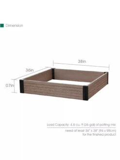 Essential Raised Garden Bed -Deals Garden Decor Store 8614253 03V 3 4