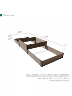 Terraced Triple Garden Bed -Deals Garden Decor Store 8614257 01V 3 4