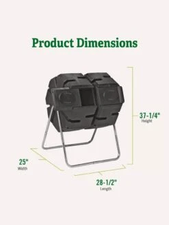 Dual-Batch Compost Tumbler 7 Dual-Batch Compost Tumbler -Deals Garden Decor Store Dual Compost Bin 2
